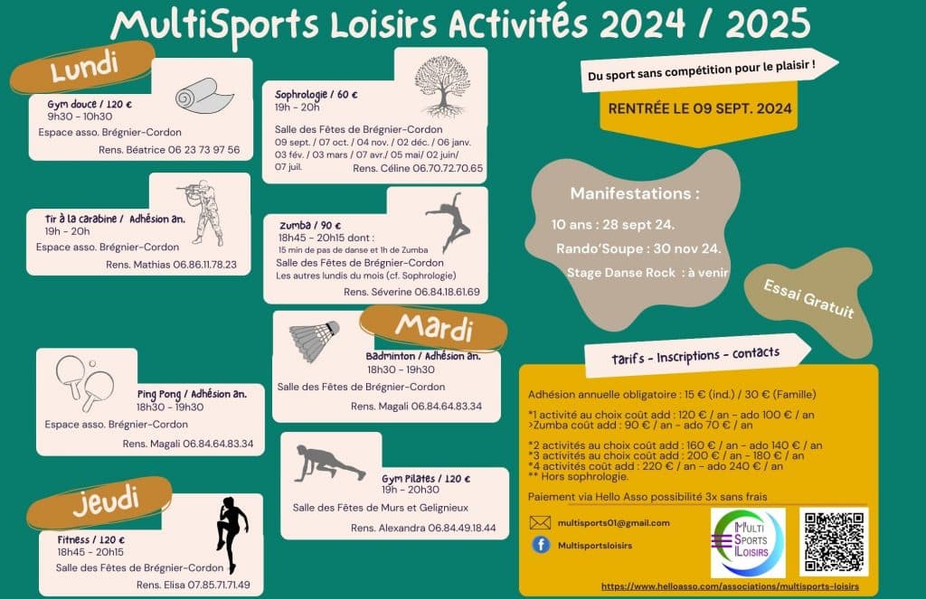 Activités régulières multisports loisirs